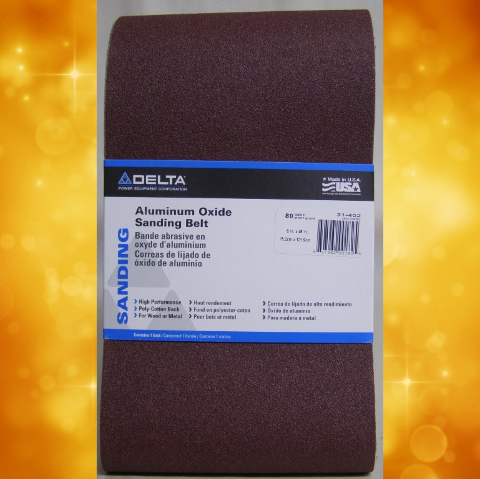 Delta 6" x 48" Sanding Belts 80 Grit - Mike's Tools