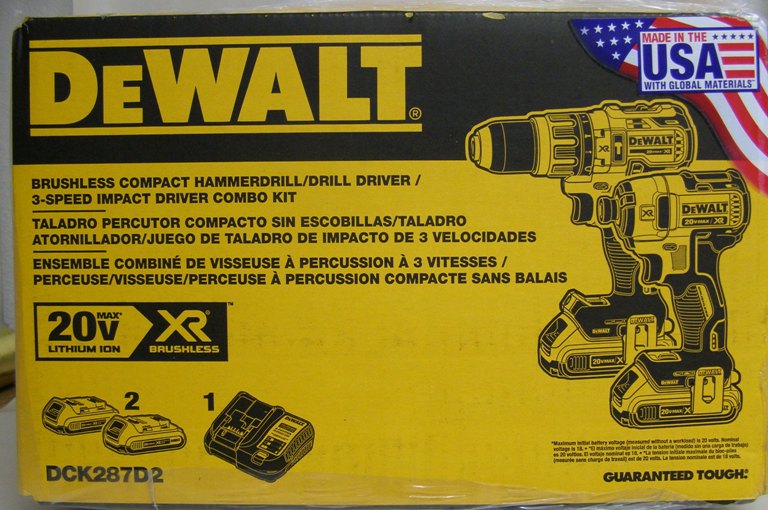 Dewalt dck287d2 combo online kit