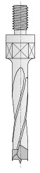 CMT 4 Flute TCT Threaded Dowel Drill (8 mm Shank) - 12 mm diameter LH 344.120.12