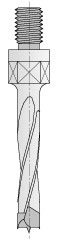 CMT 4 Flute TCT Threaded Dowel Drill (10 mm Shank) - 10 mm diameter RH 346.100.11