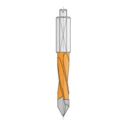 CMT 2 Flute 70 mm TCT "V" Point Drill (35 mm material) - 8 mm diameter RH 375.080.11